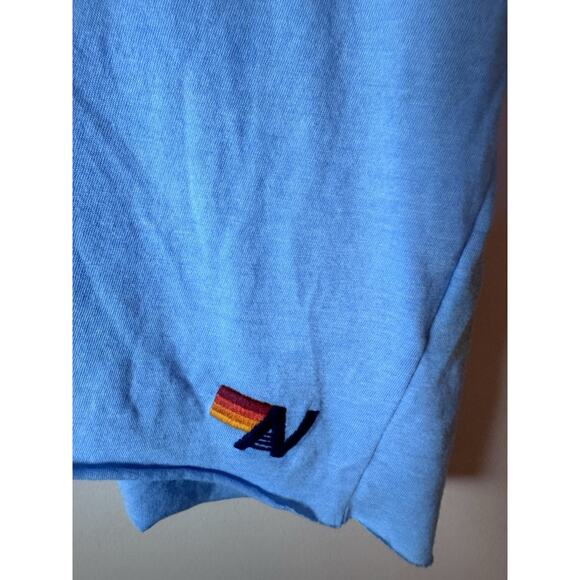 Aviator Nation Bolt Graphic Boyfriend Tee In Sky Blue Sz L NEW NWT $83 - Picture 7 of 9
